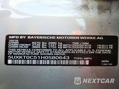 Zdjęcie 13 z 13 samochodu: 2017 BMW X5 XDR40E VIN:5UXKT0C51H0S80643 - miniatura