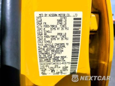 Zdjęcie 13 z 13 samochodu: 2004 NISSAN XTERRA XE VIN:5N1ED28T34C614979 - miniatura