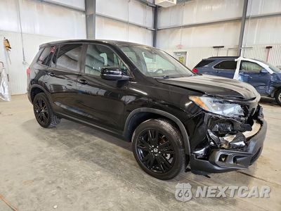 Czwarte zdjęcie samochodu z boku: 2019 HONDA PASSPORT SPORT VIN:5FNYF8H21KB026214 - miniatura