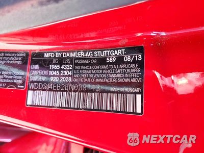 Zdjęcie 13 z 13 samochodu: 2014 MERCEDES-BENZ CLA 250 VIN:WDDSJ4EB2EN038143 - miniatura