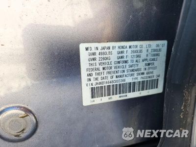 Zdjęcie 12 z 12 samochodu: 2008 ACURA RL VIN:JH4KB16648C003366 - miniatura