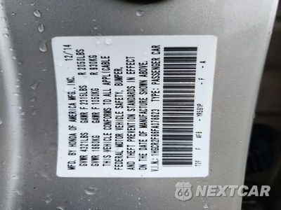 Zdjęcie 13 z 13 samochodu: 2015 HONDA ACCORD EXL VIN:1HGCR2F86FA078623 - miniatura