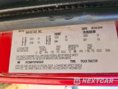 Zdjęcie 11 z 12 samochodu: 2015 INTERNATIONAL 9900I TRUCK CAB AND CHASSIS VIN:3HSDMAPR8FN658642 - miniatura