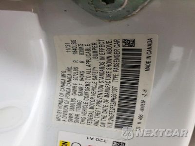 Zdjęcie 12 z 12 samochodu: 2022 HONDA CIVIC SPORT VIN:2HGFE2F52NH551397 - miniatura