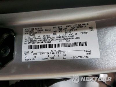 Zdjęcie 13 z 13 samochodu: 2019 FORD F150 SUPERCREW VIN:1FTEW1E55KFB60695 - miniatura