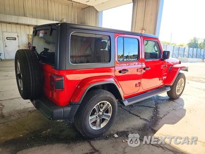 Trzecie zdjęcie samochodu z tyłu: 2019 JEEP WRANGLER UNLIMITED SAHARA VIN:1C4HJXEN7KW687667 - miniatura