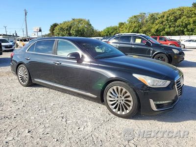 Czwarte zdjęcie samochodu z boku: 2018 GENESIS G90 ULTIMATE VIN:KMHG54JH5JU041046 - miniatura