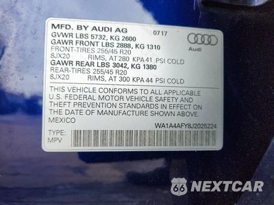 Zdjęcie 13 z 13 samochodu: 2018 AUDI SQ5 PREMIUM PLUS VIN:WA1A4AFY8J2025224 - miniatura
