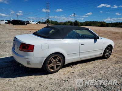 Trzecie zdjęcie samochodu z tyłu: 2007 AUDI A4 2.0T CABRIOLET QUATTRO VIN:WAUDF48H87K033549 - miniatura