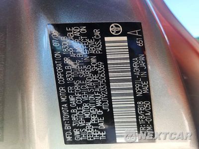 Zdjęcie 12 z 12 samochodu: 2007 TOYOTA YARIS BASE VIN:JTDJT923375063369 - miniatura