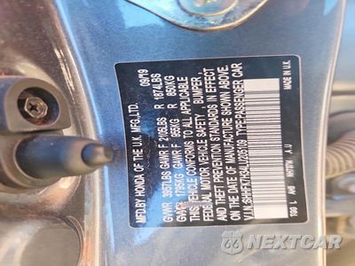 Zdjęcie 12 z 12 samochodu: 2020 HONDA CIVIC LX VIN:SHHFK7H34LU205109 - miniatura