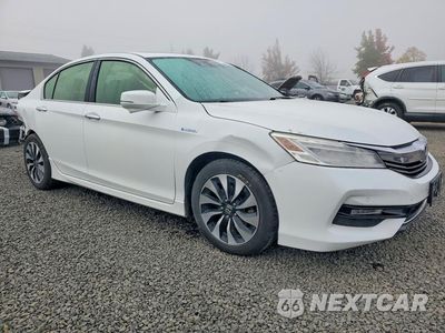 Czwarte zdjęcie samochodu z boku: 2017 HONDA ACCORD TOURING HYBRID VIN:JHMCR6F7XHC000896 - miniatura