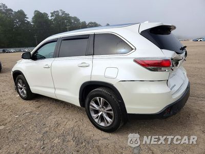 Drugie zdjęcie samochodu z przodu: 2015 TOYOTA HIGHLANDER XLE VIN:5TDKKRFH8FS112345 - miniatura