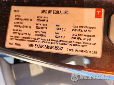 Zdjęcie 12 z 12 samochodu: 2018 TESLA MODEL 3 VIN:5YJ3E1EA8JF165562 - miniatura