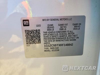Zdjęcie 12 z 12 samochodu: 2024 CHEVROLET MALIBU LS VIN:1G1ZC5STXRF148842 - miniatura