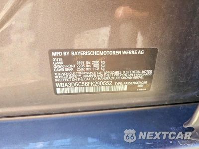Zdjęcie 12 z 12 samochodu: 2015 BMW 328 D XDRIVE VIN:WBA3D5C56FK290552 - miniatura