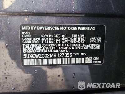 Zdjęcie 14 z 14 samochodu: 2021 BMW X7 XDRIVE40I VIN:5UXCW2C02M9H27355 - miniatura