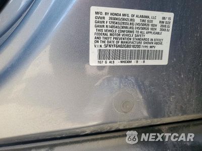 Zdjęcie 13 z 13 samochodu: 2016 HONDA PILOT ELITE VIN:5FNYF6H02GB018200 - miniatura