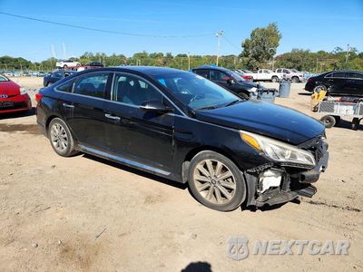 Czwarte zdjęcie samochodu z boku: 2016 HYUNDAI SONATA LIMITED VIN:5NPE34AF4GH286293 - miniatura
