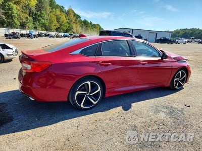 Trzecie zdjęcie samochodu z tyłu: 2019 HONDA ACCORD SPORT VIN:1HGCV1F37KA122875 - miniatura