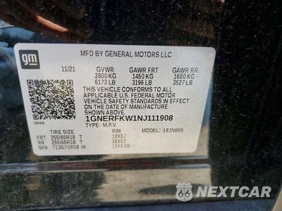 Zdjęcie 13 z 13 samochodu: 2022 CHEVROLET TRAVERSE LS VIN:1GNERFKW1NJ111908 - miniatura