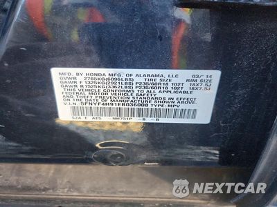 Zdjęcie 13 z 13 samochodu: 2014 HONDA PILOT TOURING VIN:5FNYF4H91EB036008 - miniatura