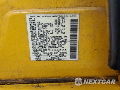 Zdjęcie 13 z 13 samochodu: 2007 NISSAN XTERRA X VIN:5N1AN08U17C515431 - miniatura