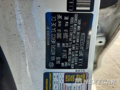 Zdjęcie 13 z 13 samochodu: 2018 KIA FORTE LX VIN:3KPFL4A7XJE265294 - miniatura