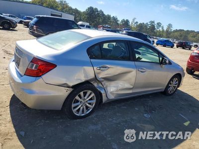 Trzecie zdjęcie samochodu z tyłu: 2012 HONDA CIVIC EXL VIN:19XFB2F98CE358903 - miniatura