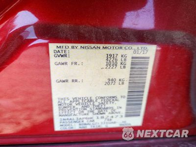 Zdjęcie 12 z 12 samochodu: 2017 NISSAN ALTIMA 2.5 S VIN:1N4AL3AP6HC182473 - miniatura