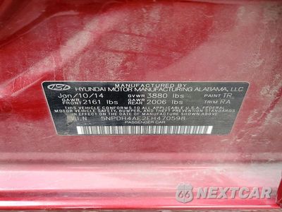Zdjęcie 13 z 13 samochodu: 2014 HYUNDAI ELANTRA LIMITED VIN:5NPDH4AE2EH470598 - miniatura