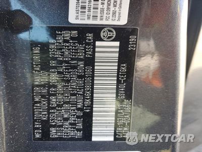 Zdjęcie 12 z 12 samochodu: 2008 TOYOTA CAMRY XLE V6 VIN:4T1BK46K98U061060 - miniatura
