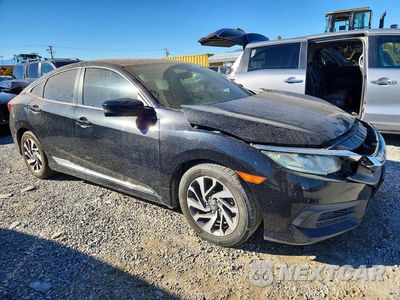 Czwarte zdjęcie samochodu z boku: 2017 HONDA CIVIC EX VIN:19XFC2F73HE204652 - miniatura