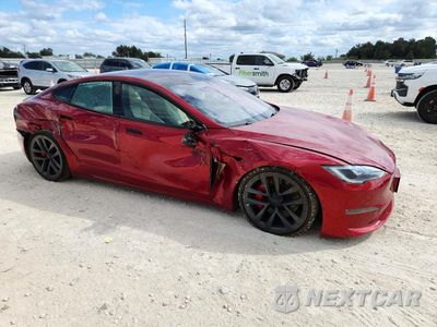 Czwarte zdjęcie samochodu z boku: 2023 TESLA MODEL S VIN:5YJSA1E60PF525788 - miniatura