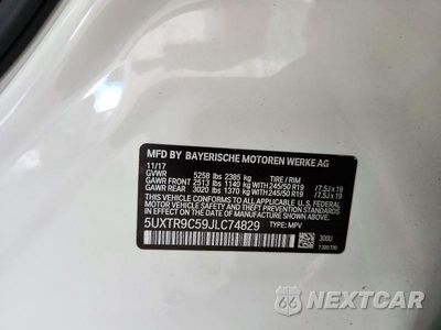 Zdjęcie 13 z 13 samochodu: 2018 BMW X3 XDRIVE30I VIN:5UXTR9C59JLC74829 - miniatura
