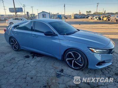 Czwarte zdjęcie samochodu z boku: 2022 HONDA ACCORD SPORT VIN:1HGCV1F34NA012550 - miniatura