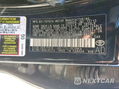 Zdjęcie 12 z 12 samochodu: 2014 TOYOTA COROLLA LE VIN:2T1BURHE2EC087270 - miniatura