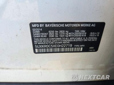 Zdjęcie 13 z 13 samochodu: 2014 BMW X5 XDRIVE35I VIN:5UXKR0C5XE0H22719 - miniatura