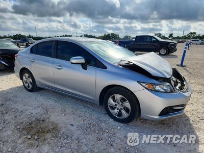 Czwarte zdjęcie samochodu z boku: 2014 HONDA CIVIC LX VIN:19XFB2F52EE030750 - miniatura