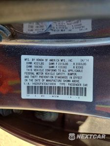 Zdjęcie 13 z 13 samochodu: 2014 HONDA ACCORD EXL VIN:1HGCR2F87EA218936 - miniatura