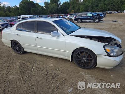 Czwarte zdjęcie samochodu z boku: 2002 INFINITI Q45 BASE VIN:JNKBF01A42M006814 - miniatura