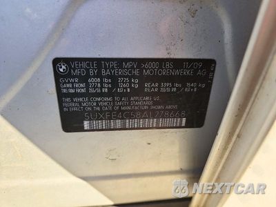 Zdjęcie 13 z 13 samochodu: 2010 BMW X5 XDRIVE30I VIN:5UXFE4C58AL278668 - miniatura