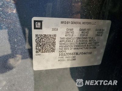 Zdjęcie 13 z 13 samochodu: 2020 CHEVROLET MALIBU LT VIN:1G1ZD5ST8LF044788 - miniatura