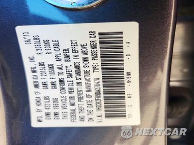Zdjęcie 13 z 13 samochodu: 2013 HONDA ACCORD EXL VIN:1HGCR2F89DA276478 - miniatura