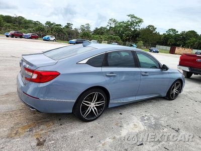 Trzecie zdjęcie samochodu z tyłu: 2021 HONDA ACCORD TOURING HYBRID VIN:1HGCV3F91MA005568 - miniatura