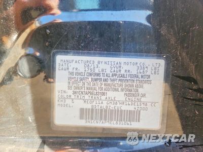 Zdjęcie 12 z 12 samochodu: 2014 NISSAN VERSA 1.6 SV VIN:3N1CN7AP9EL831061 - miniatura