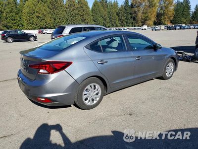 Trzecie zdjęcie samochodu z tyłu: 2019 HYUNDAI ELANTRA SE VIN:KMHD74LF4KU806693 - miniatura