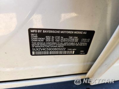 Zdjęcie 12 z 12 samochodu: 2013 BMW X5 XDRIVE35I VIN:5UXZV4C59D0B05022 - miniatura
