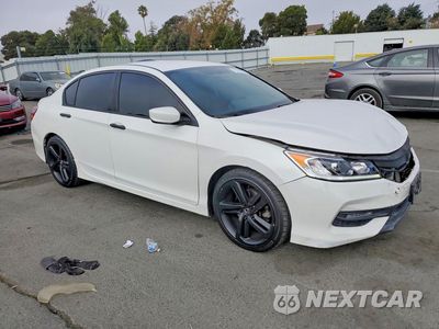 Czwarte zdjęcie samochodu z boku: 2017 HONDA ACCORD SPORT VIN:1HGCR2F54HA192838 - miniatura