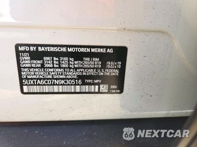Zdjęcie 13 z 13 samochodu: 2022 BMW X5 XDRIVE45E VIN:5UXTA6C07N9K30516 - miniatura